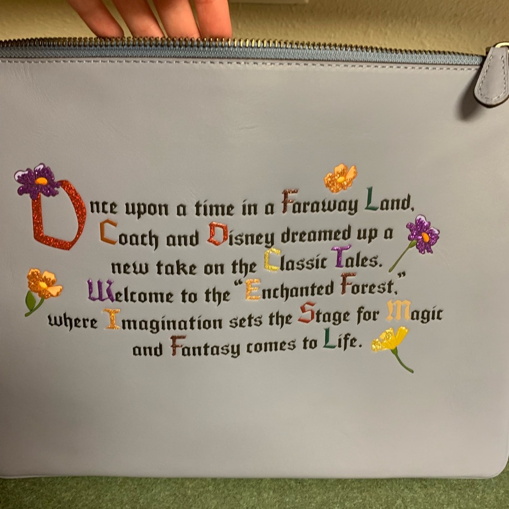 Disney x coach cosmetic bag